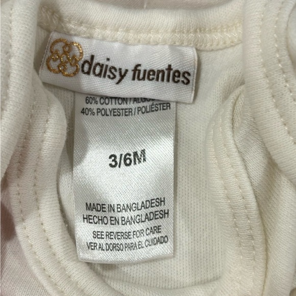 Daisy Fuentes Set Green Ruffle Jacket T-shirt Onesie and Floral Pants 3-6M - Picture 4 of 5